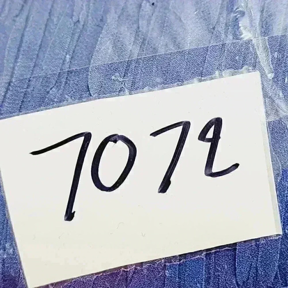 Chico's Women's Utility Jacket Size 2/ 12 Full Zip Textured Blue 7072 - Picture 8 of 8